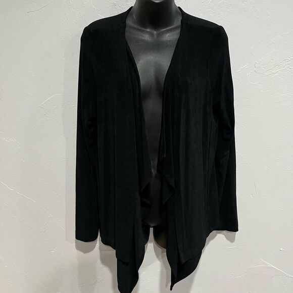 Chico’s Travelers Classic Easy Drape Jacket Black - Picture 2 of 5